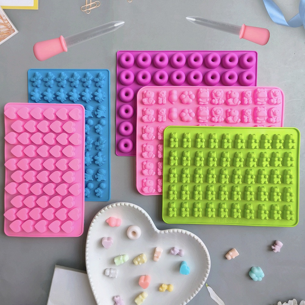 Kitchen Baking Molds - 7 Buah Cetakan Silikon Permen dengan
