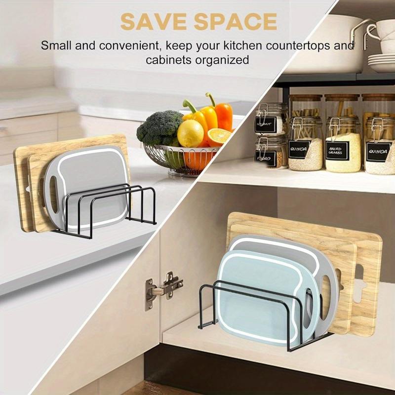 Kitchen Baking Sheet Organizer - 1 Buah Rak Penyimpanan Papan Pemotong