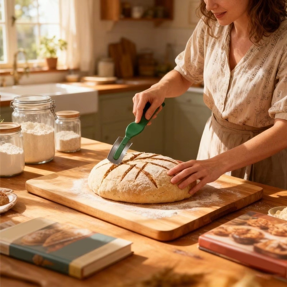 Bread Lame Scoring - Pisau Roti Lengkung Anti Karat Anti