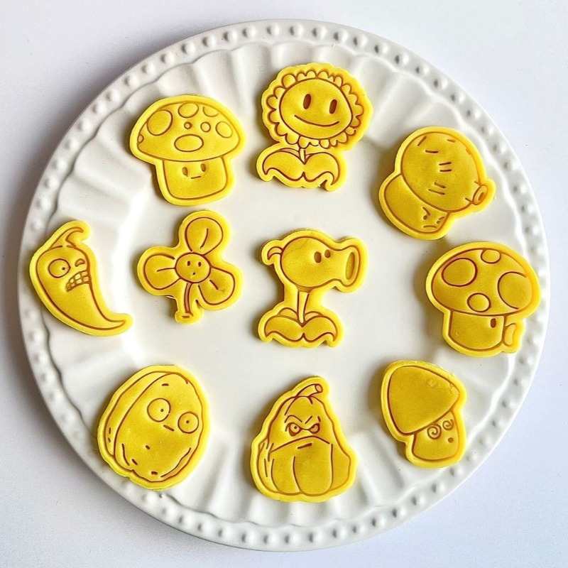 Kitchen With Baking Area - Cetakan Biskuit Kartun Plants Vs. Zombies