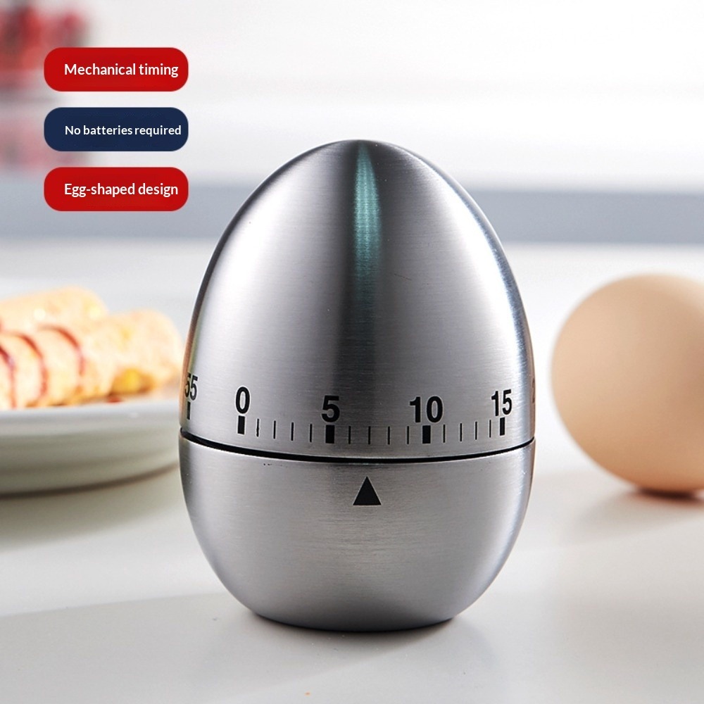 Baking Kitchen Hourly - Timer Mekanik Bentuk Telur Kreatif 60