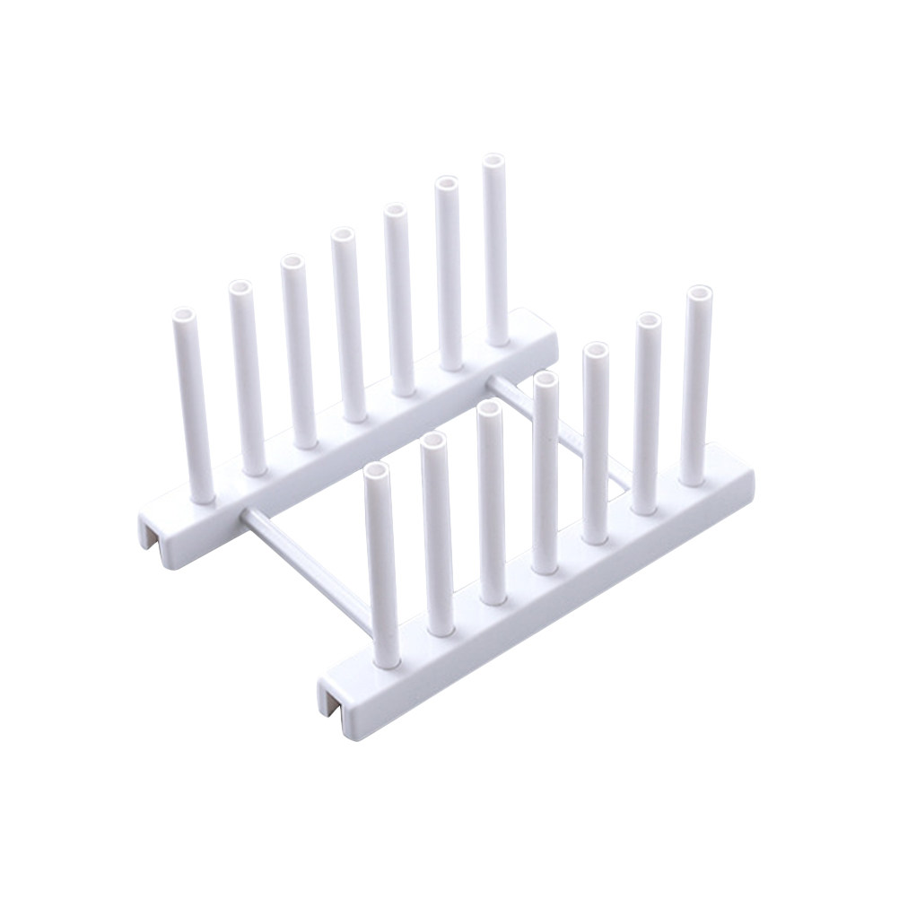 Kitchen Baking Sheet Organizer - Rak Piring Plastik Putih Penyimpanan Dapur