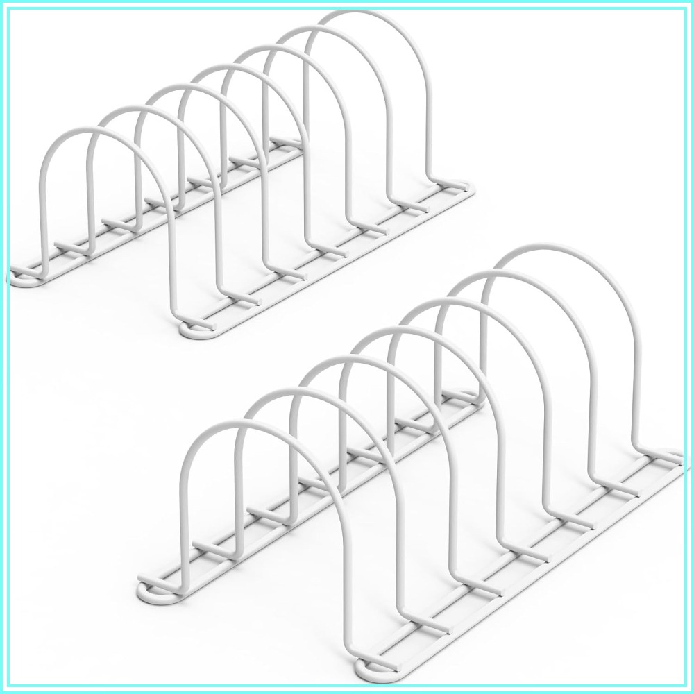 Kitchen Baking Sheet Organizer - Organizer Piring Vertikal untuk Kabinet, Rak