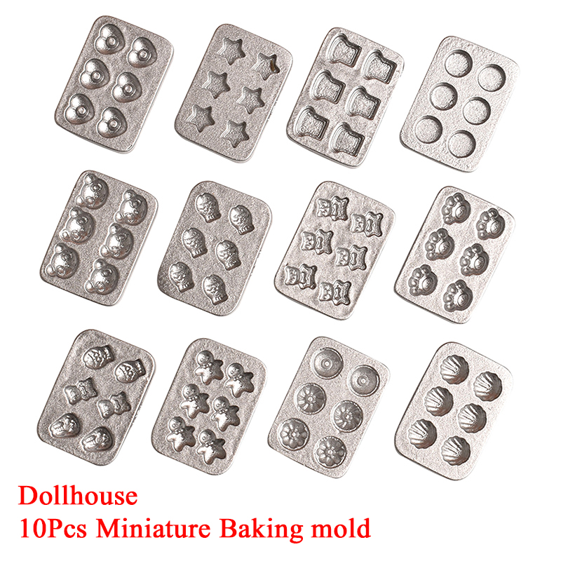 Kitchen With Baking Area - 10 pcs Cetakan Kue Miniatur Rumah