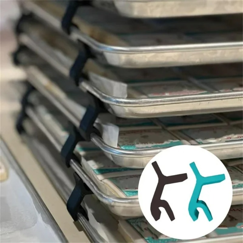 Kitchen Baking Sheet Organizer - Rak Loyang Kue yang Dapat Ditumpuk,