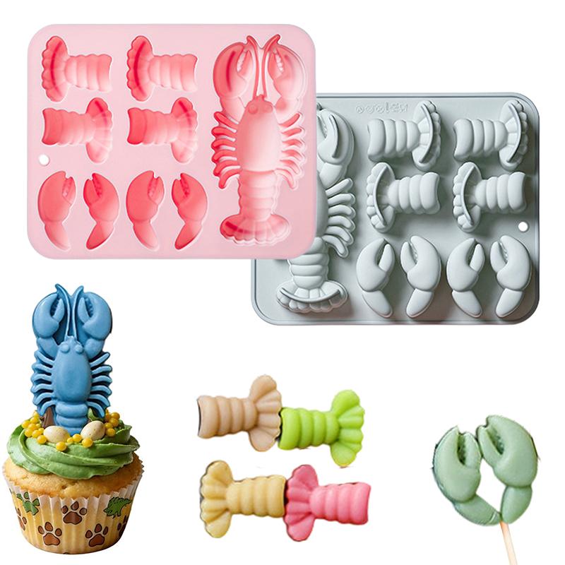 Kitchen Baking Molds - Cetakan Cokelat Silikon Lobster, Cetakan Kue