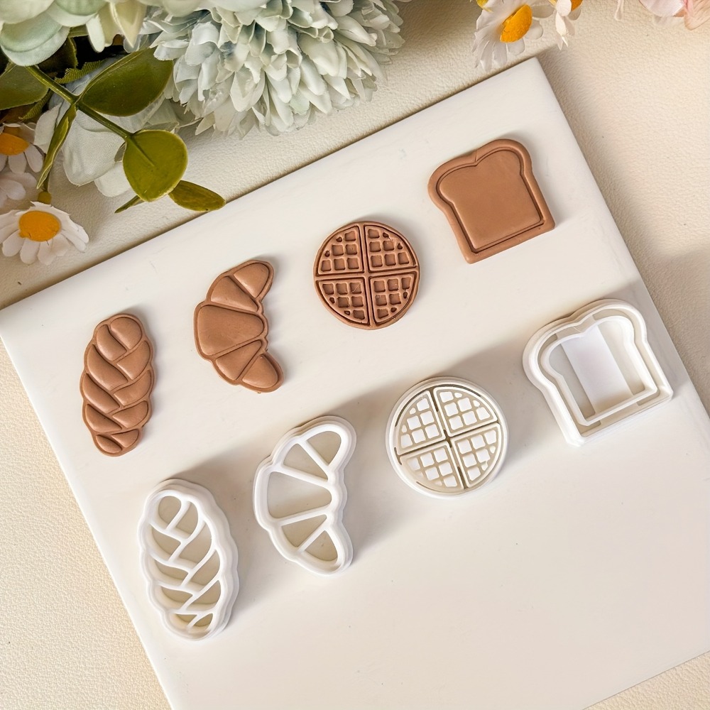 Kitchen Baking Cookies - 4Pcs Set Cetakan Kue Bertema Roti,