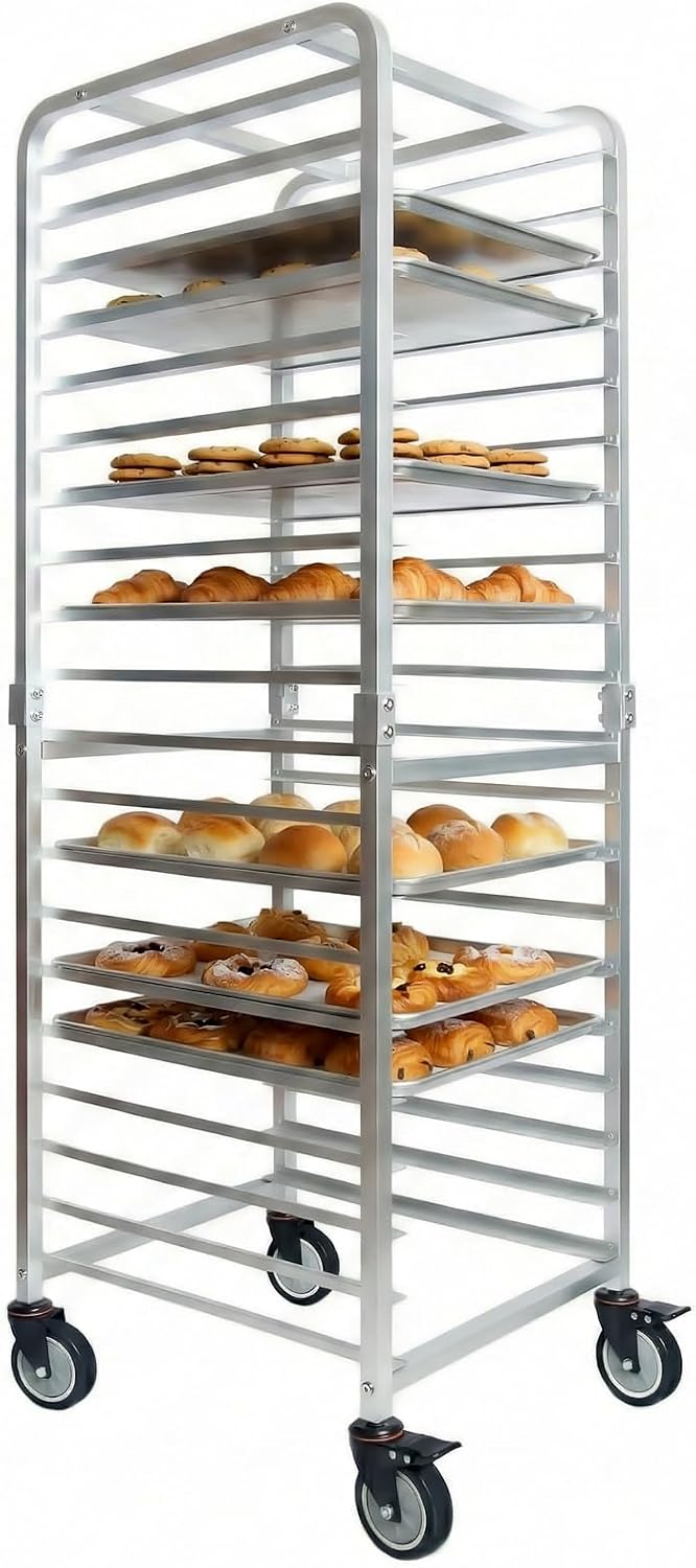 Kitchen Baking Sheet Organizer - Rak Loyang Baja Tahan Karat 20