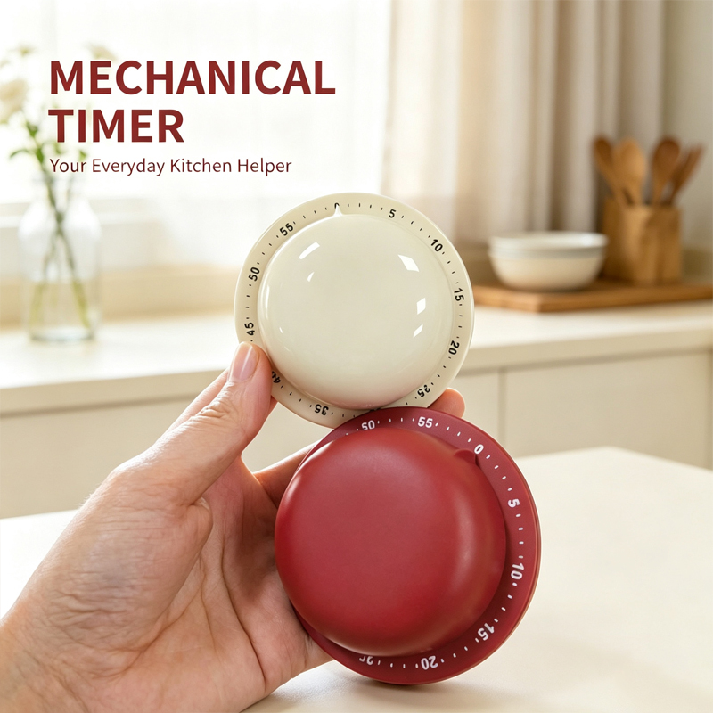 Baking Kitchen Hourly - Timer Dapur Mekanis dengan Alarm, Jam
