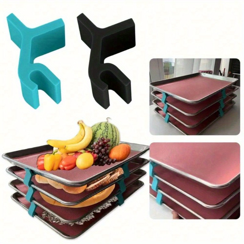 Kitchen Baking Sheet Organizer - Rak Penyimpanan Loyang Kue Bertingkat, Rak