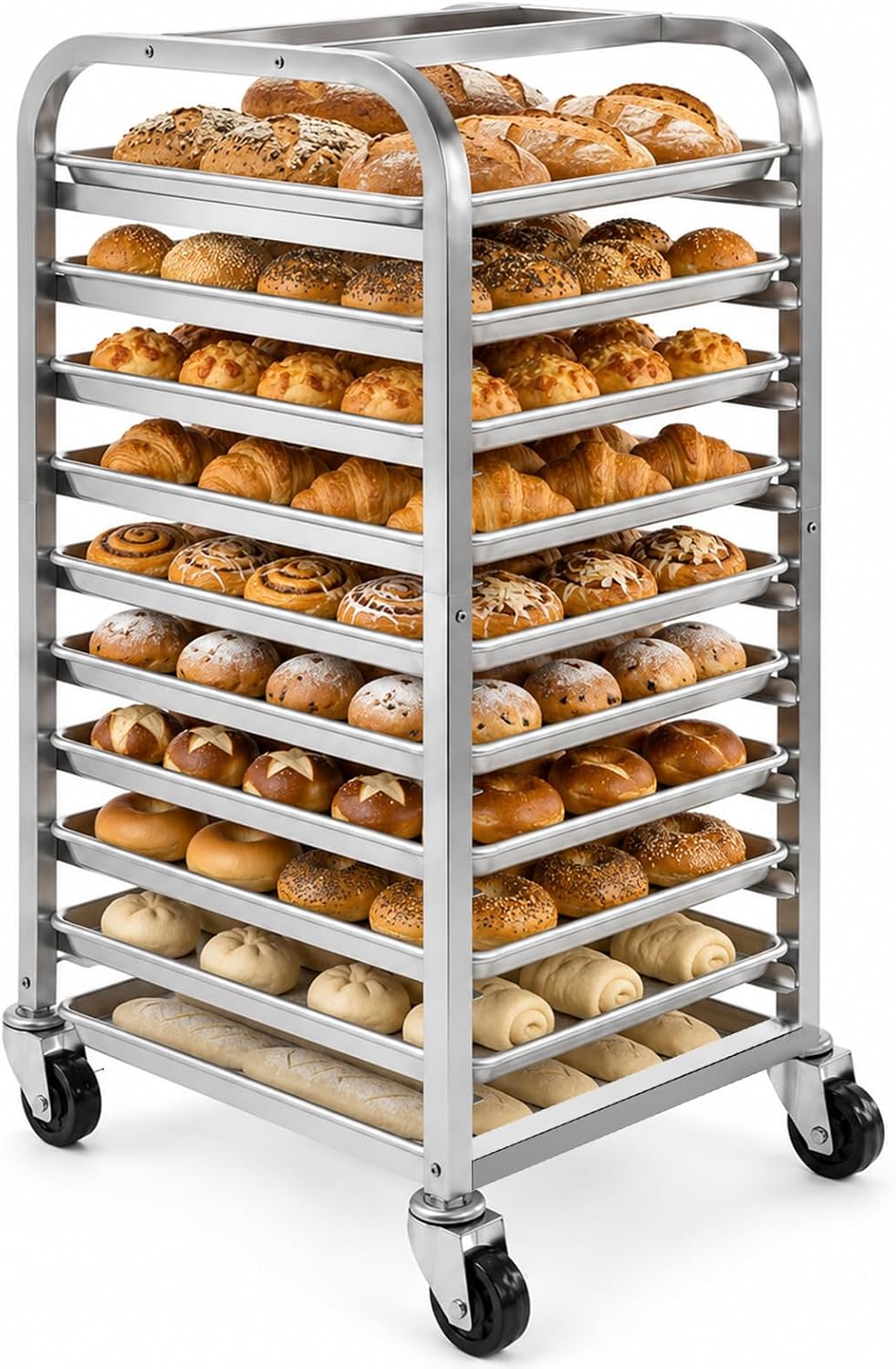 Kitchen Baking Sheet Organizer - Rak Loyang Baja Tahan Karat 10