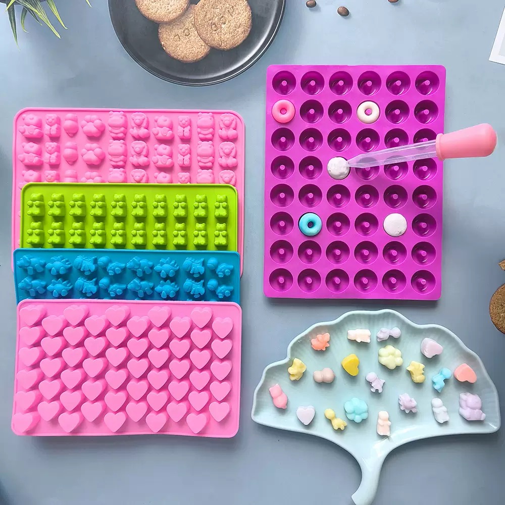 7 Buah Cetakan Silikon Permen  - Kitchen Baking Molds ulasan dan harga