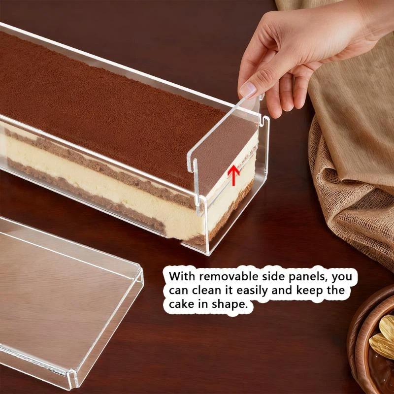 Wadah Tiramisu Akrilik Persegi - Kitchen Baking Storage Containers ulasan dan harga