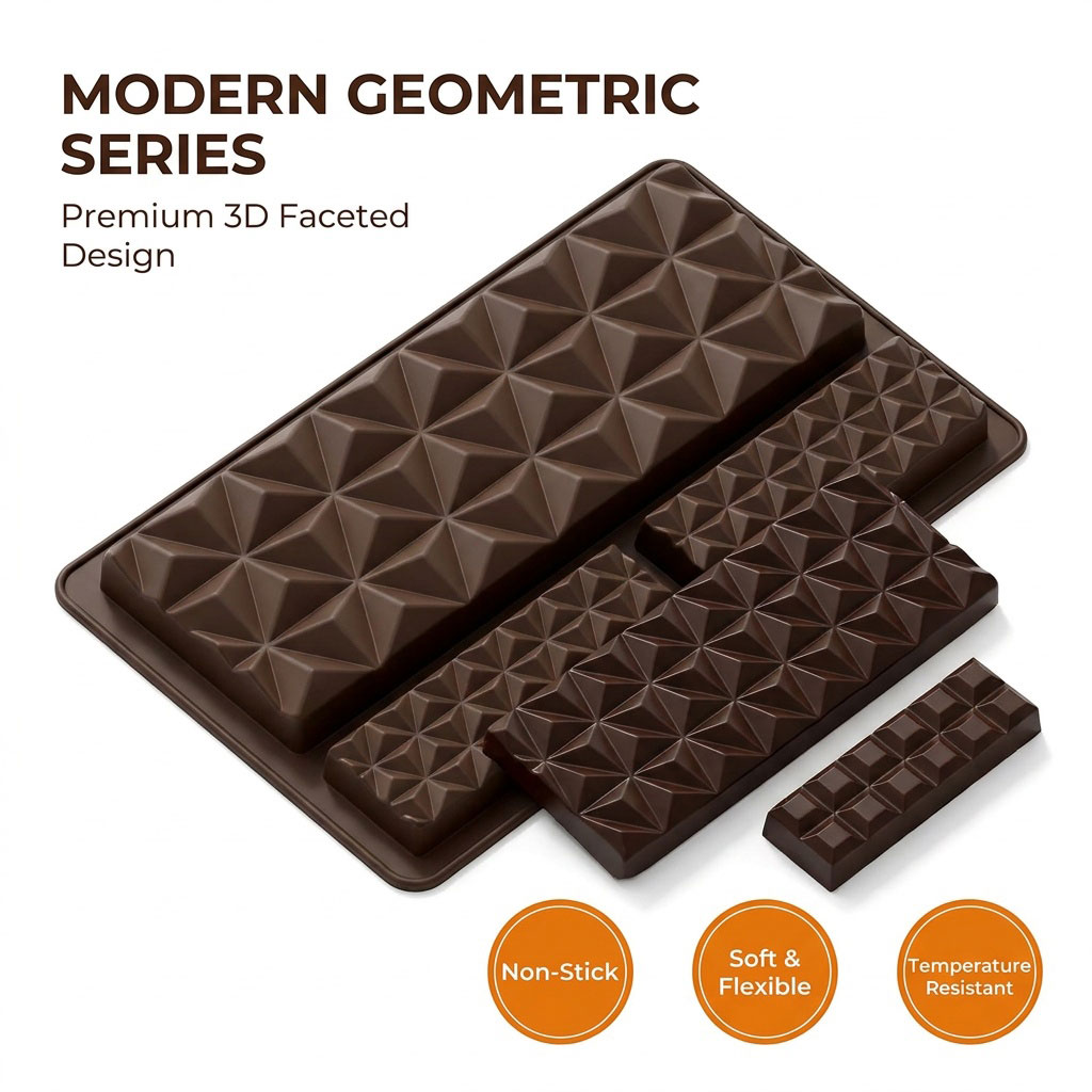 Cetakan Cokelat Silikon 2-in-1 - Kitchen Baking Molds ulasan dan harga