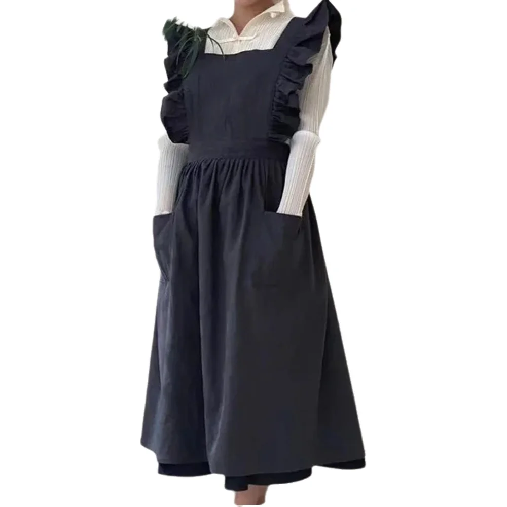 1 Buah Celemek Antik Linen Kat - Kitchen With Baking Area ulasan dan harga