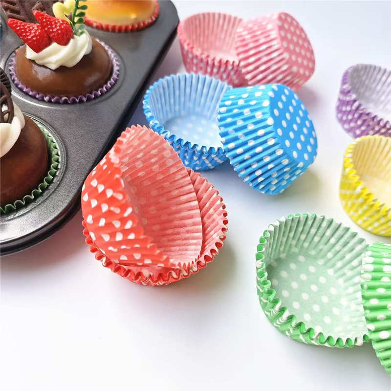 100 Buah Alas Kertas Kue Polka - Kitchen Baking Paper ulasan dan harga
