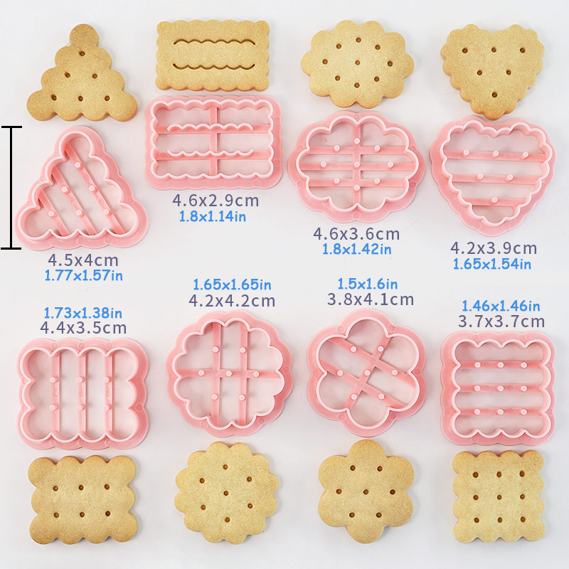 8 Buah Cetakan Kue Kering Lucu - Kitchen Baking Cookies ulasan dan harga