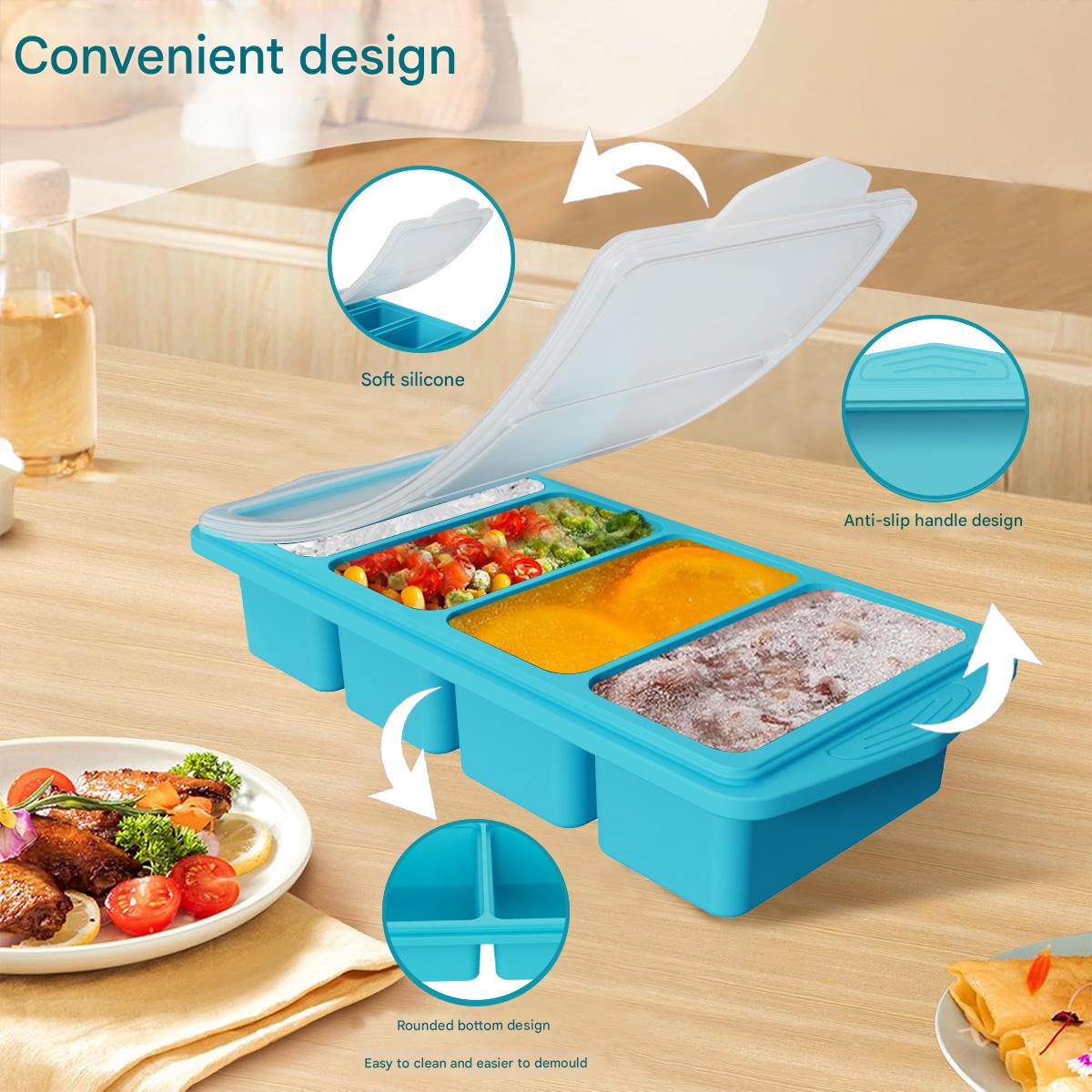 Cetakan Es Batu Silikon Besar  - Kitchen Baking Storage Containers ulasan dan harga