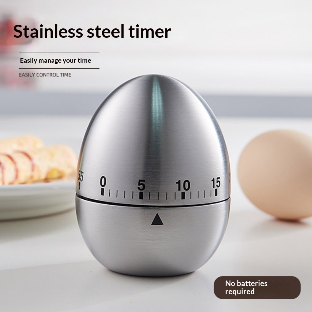 Timer Mekanik Bentuk Telur Kre - Baking Kitchen Hourly ulasan dan harga