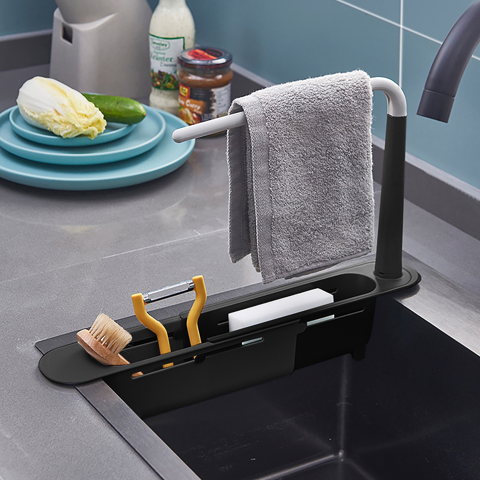 Elescopic rak pengering wastaf - Kitchen Uncle ulasan dan harga