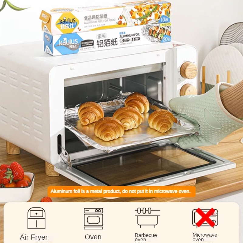 Zacwoo 10/20/40M Aluminium Foi - Kitchen Baking Paper ulasan dan harga
