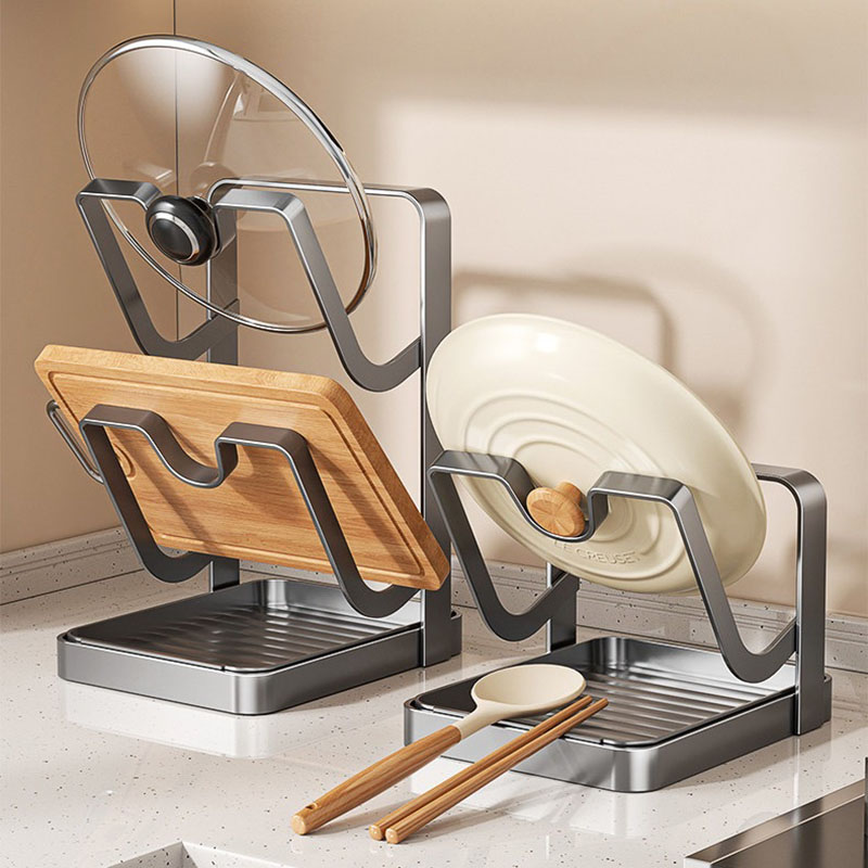 Rak Dapur Multi-Slot dari Baja - Kitchen Baking Pan Organizer ulasan dan harga