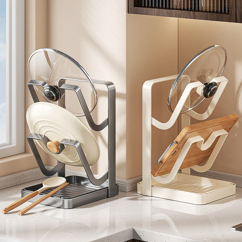 Rak Dapur Multi-Slot dari Baja - Kitchen Baking Pan Organizer ulasan dan harga