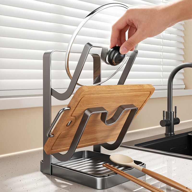 Rak Dapur Multi-Slot dari Baja - Kitchen Baking Pan Organizer ulasan dan harga