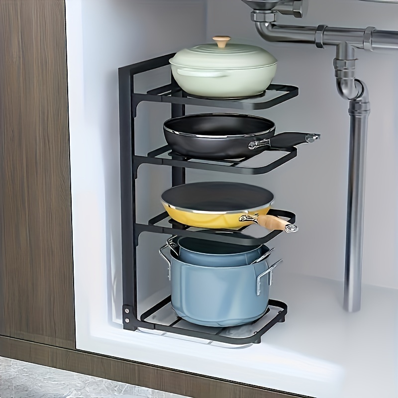 Rak Panci yang Dapat Disesuaik - Kitchen Baking Pan Organizer ulasan dan harga
