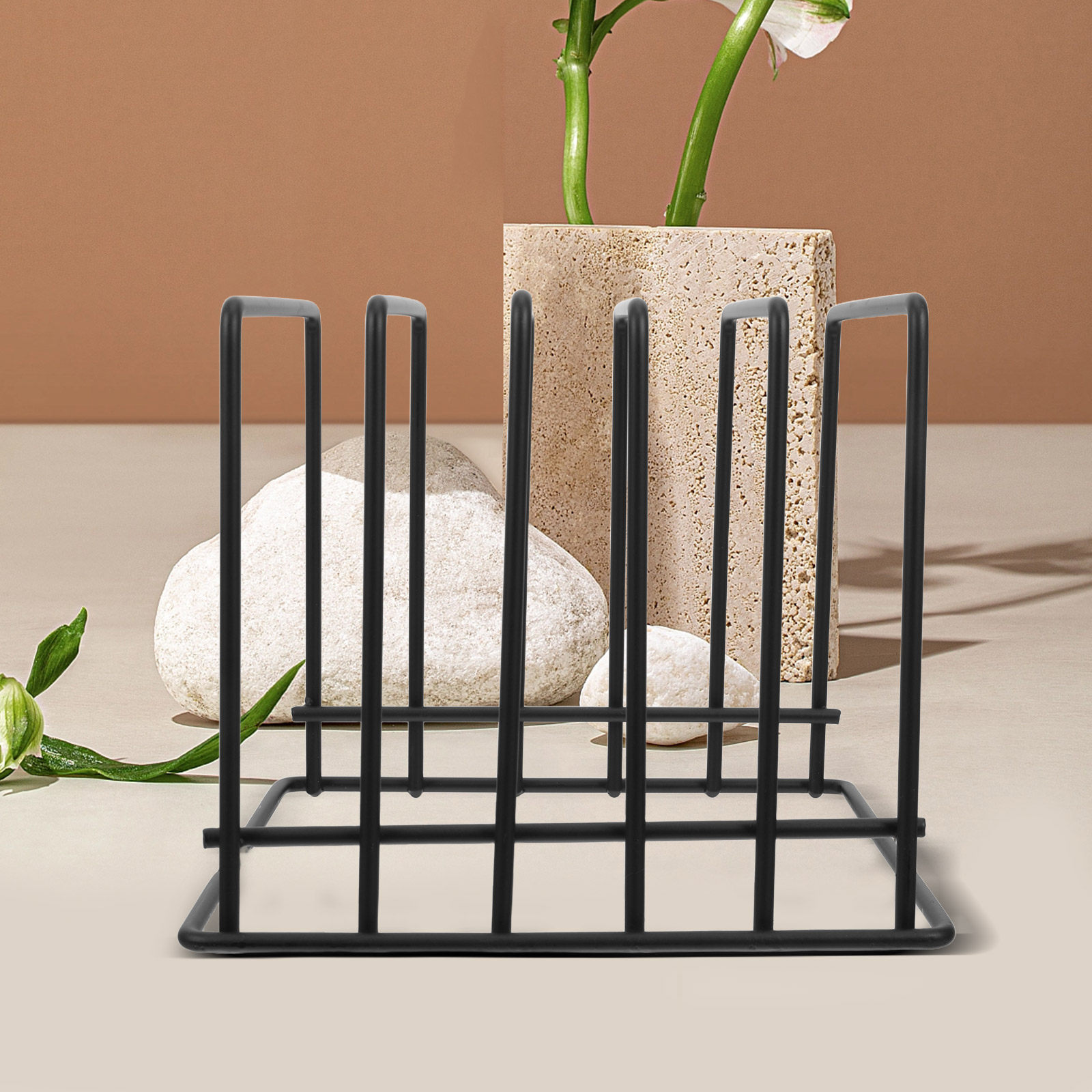 Rak Pemotong Vertikal Tahan La - Kitchen Baking Sheet Organizer ulasan dan harga
