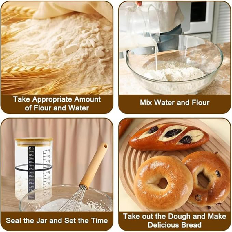 Kit Stoples Starter Sourdough  - Kitchen Baking Storage Containers ulasan dan harga
