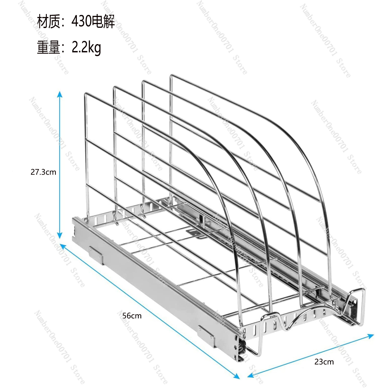 Organizer Kabinet Dapur Geser  - Kitchen Baking Sheet Organizer ulasan dan harga