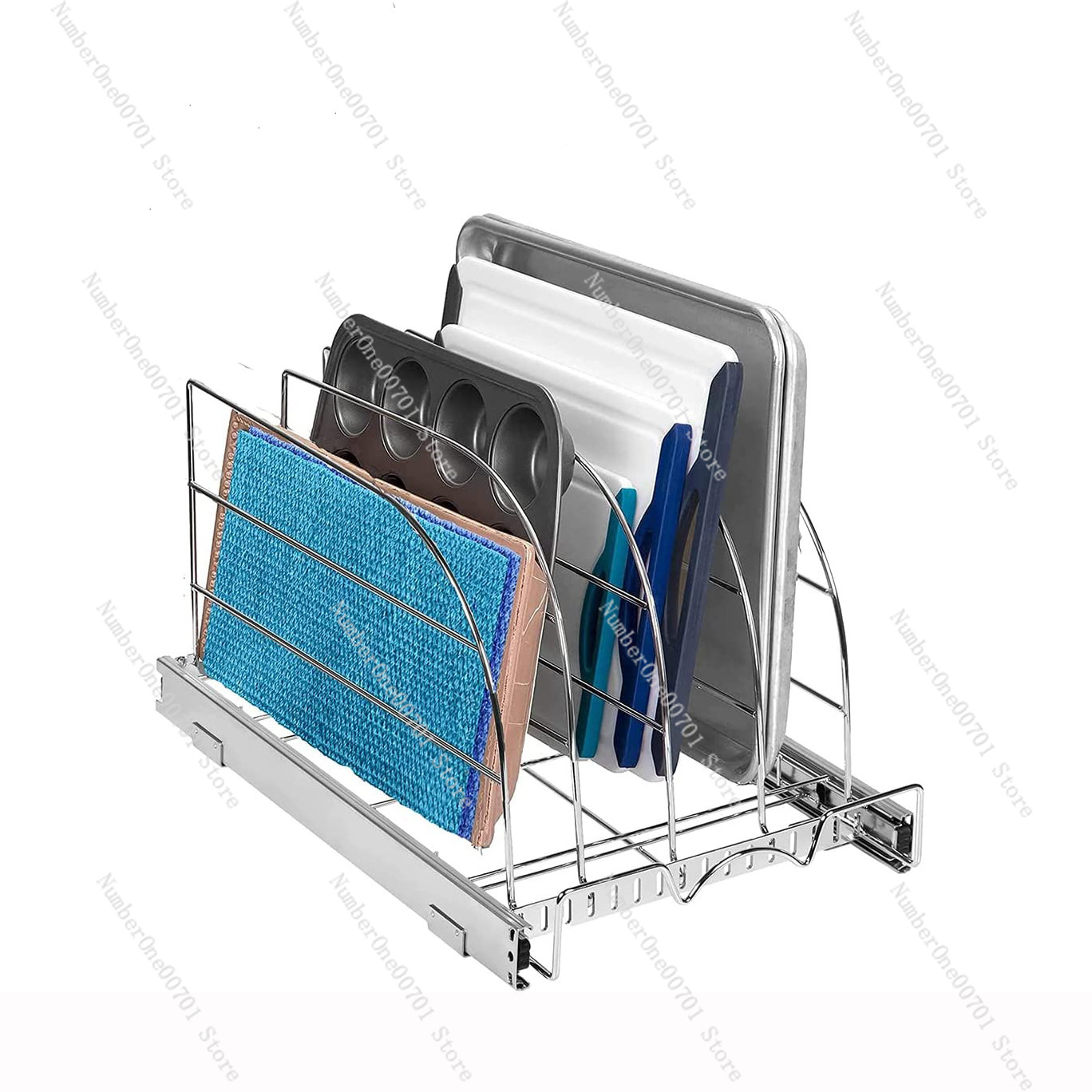 Organizer Kabinet Dapur Geser  - Kitchen Baking Sheet Organizer ulasan dan harga