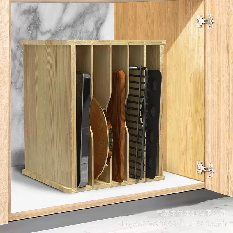 Rak penyimpanan dapur kayu sol - Kitchen Baking Sheet Organizer ulasan dan harga