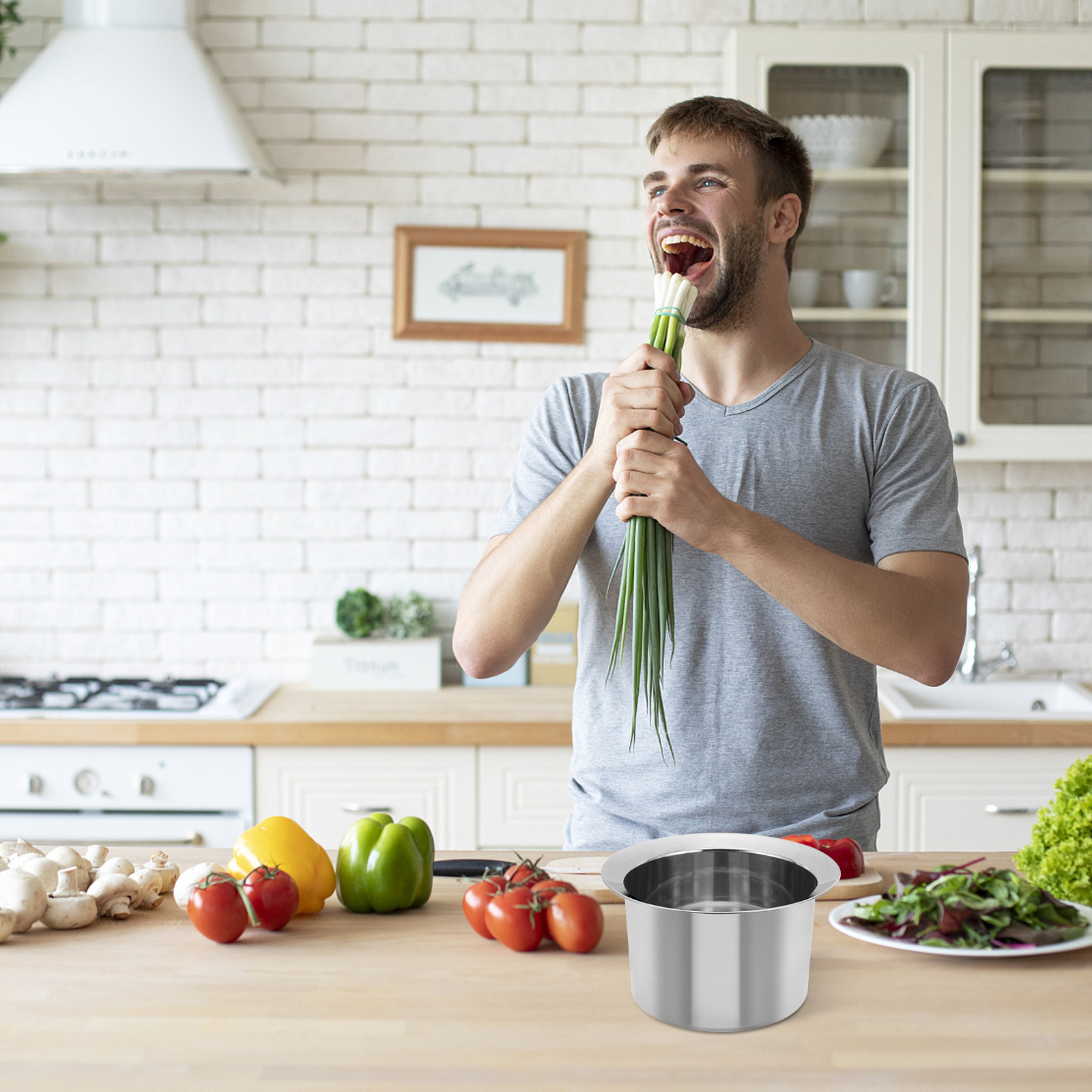 Wadah Minyak Stainless Steel M - Kitchen Baking Storage Containers ulasan dan harga