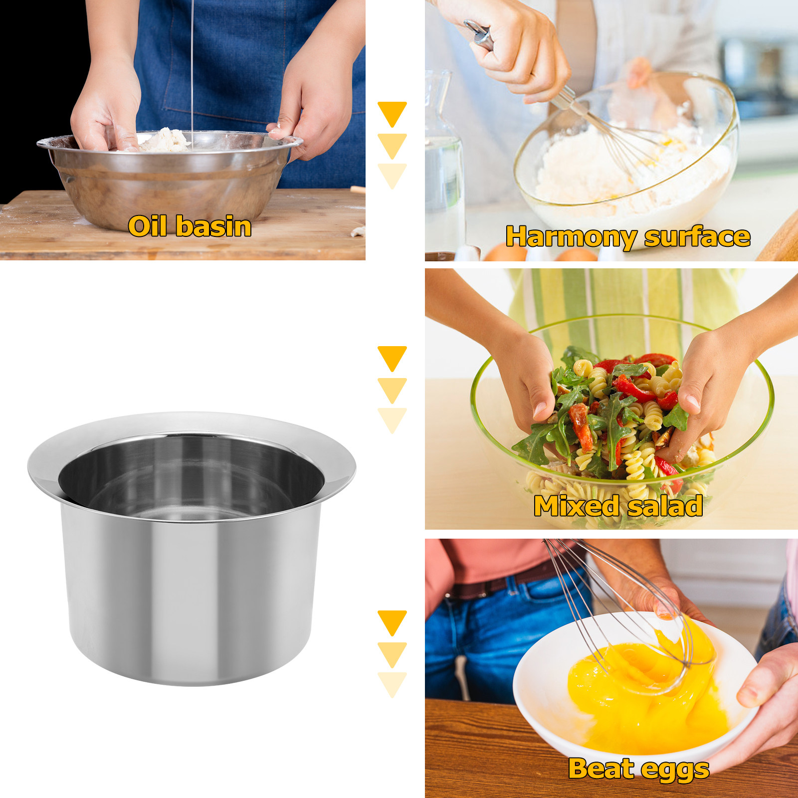 Wadah Minyak Stainless Steel M - Kitchen Baking Storage Containers ulasan dan harga