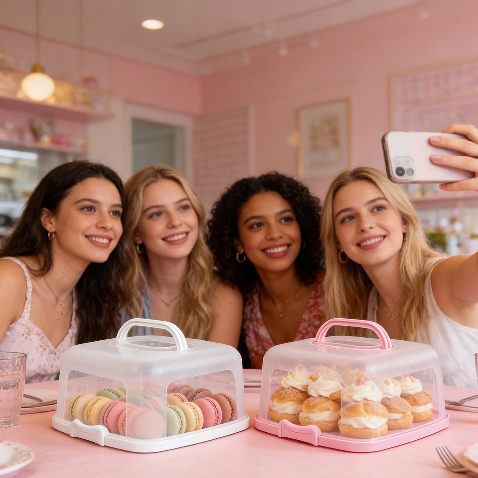 Kotak Pembawa Kue 10 Inci deng - Kitchen Baking Storage Containers ulasan dan harga