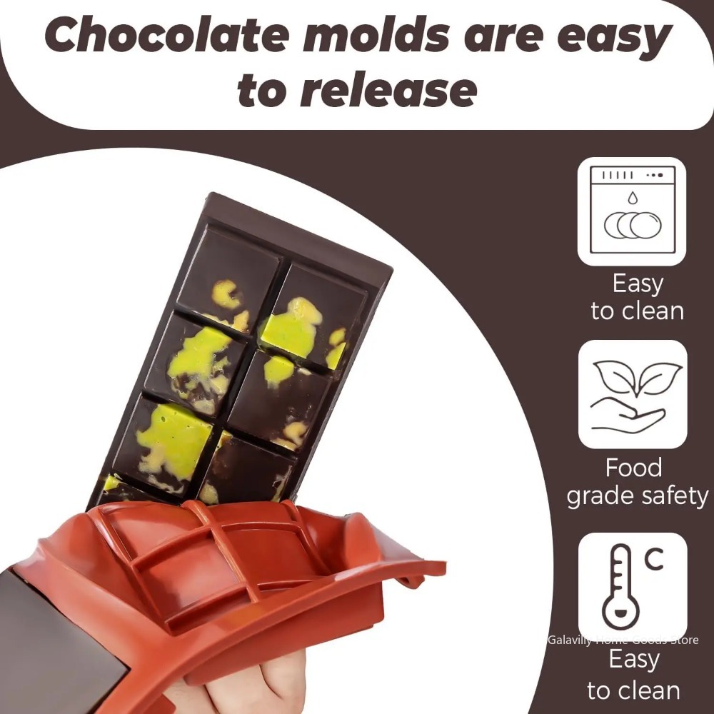 Cetakan Cokelat Dubai Bentuk B - Kitchen Baking Molds ulasan dan harga