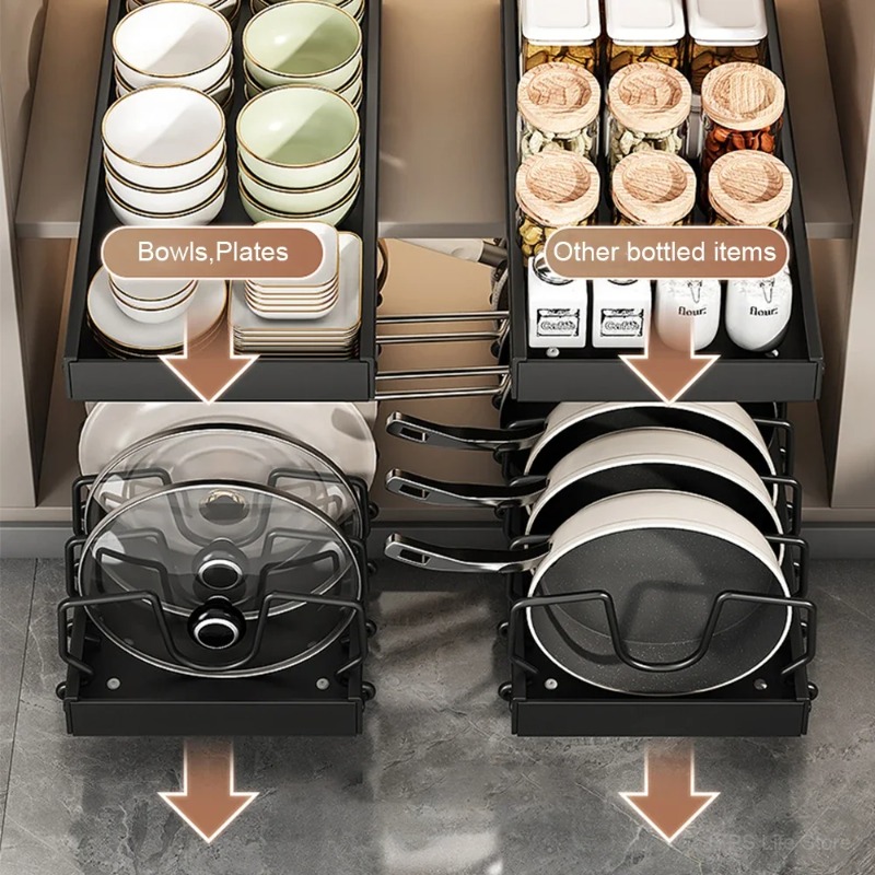 Rak Penyimpanan Dapur Multifun - Kitchen Baking Pan Organizer ulasan dan harga