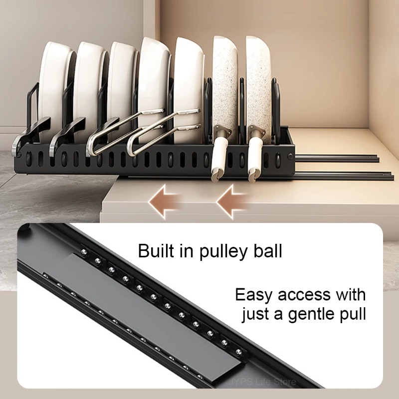 Rak Penyimpanan Dapur Multifun - Kitchen Baking Pan Organizer ulasan dan harga