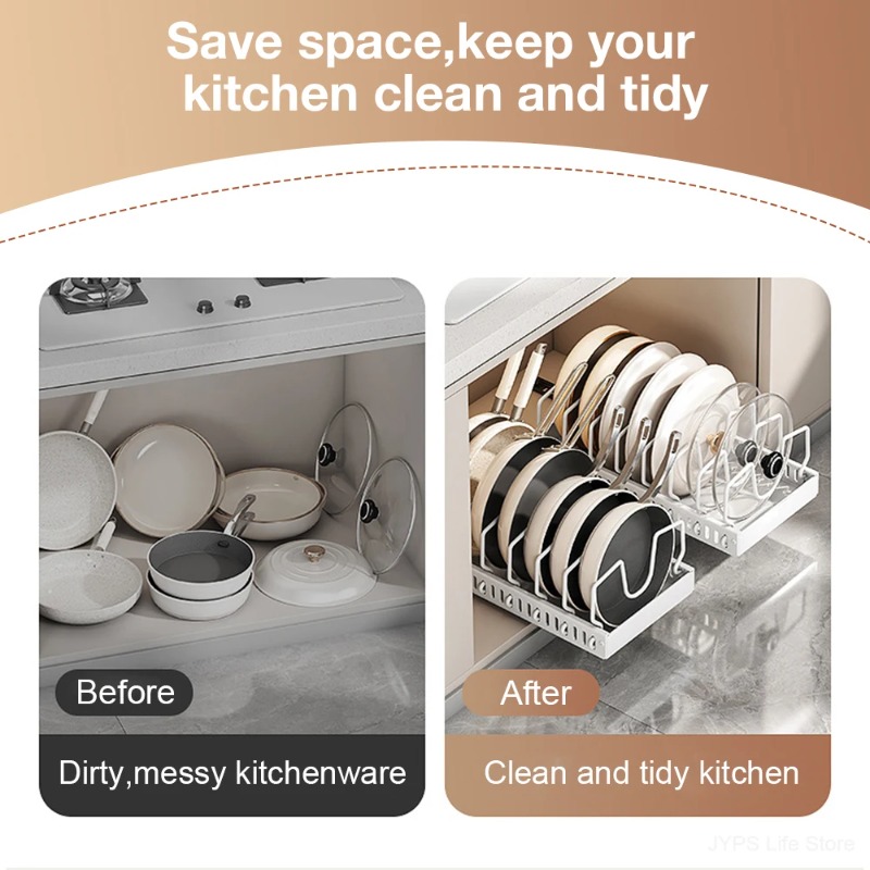 Rak Penyimpanan Dapur Multifun - Kitchen Baking Pan Organizer ulasan dan harga