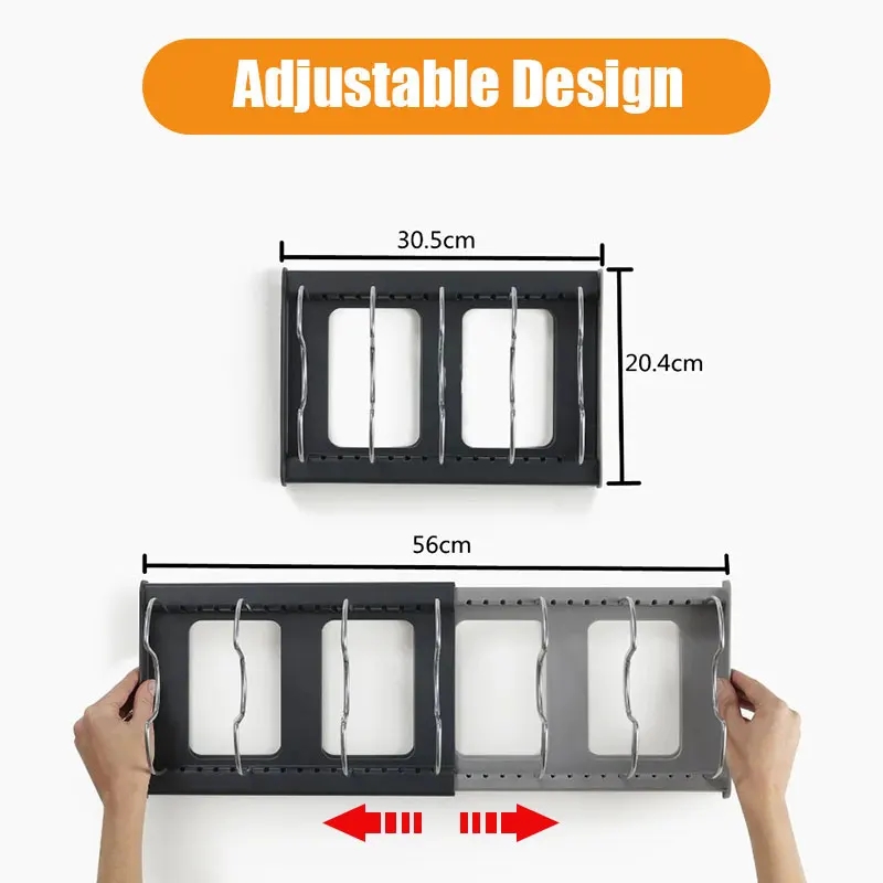 Rak penyimpanan besi tahan kar - Kitchen Baking Pan Organizer ulasan dan harga