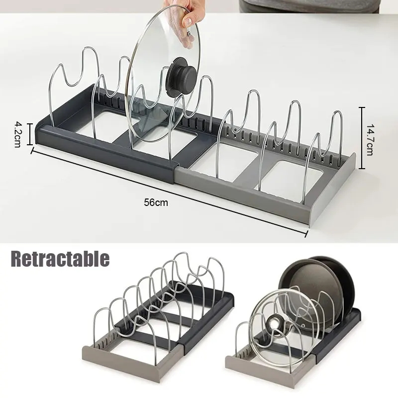 Rak penyimpanan besi tahan kar - Kitchen Baking Pan Organizer ulasan dan harga