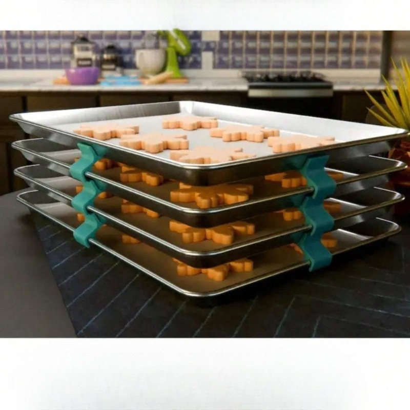 Rak Loyang Kue yang Dapat Ditu - Kitchen Baking Sheet Organizer ulasan dan harga