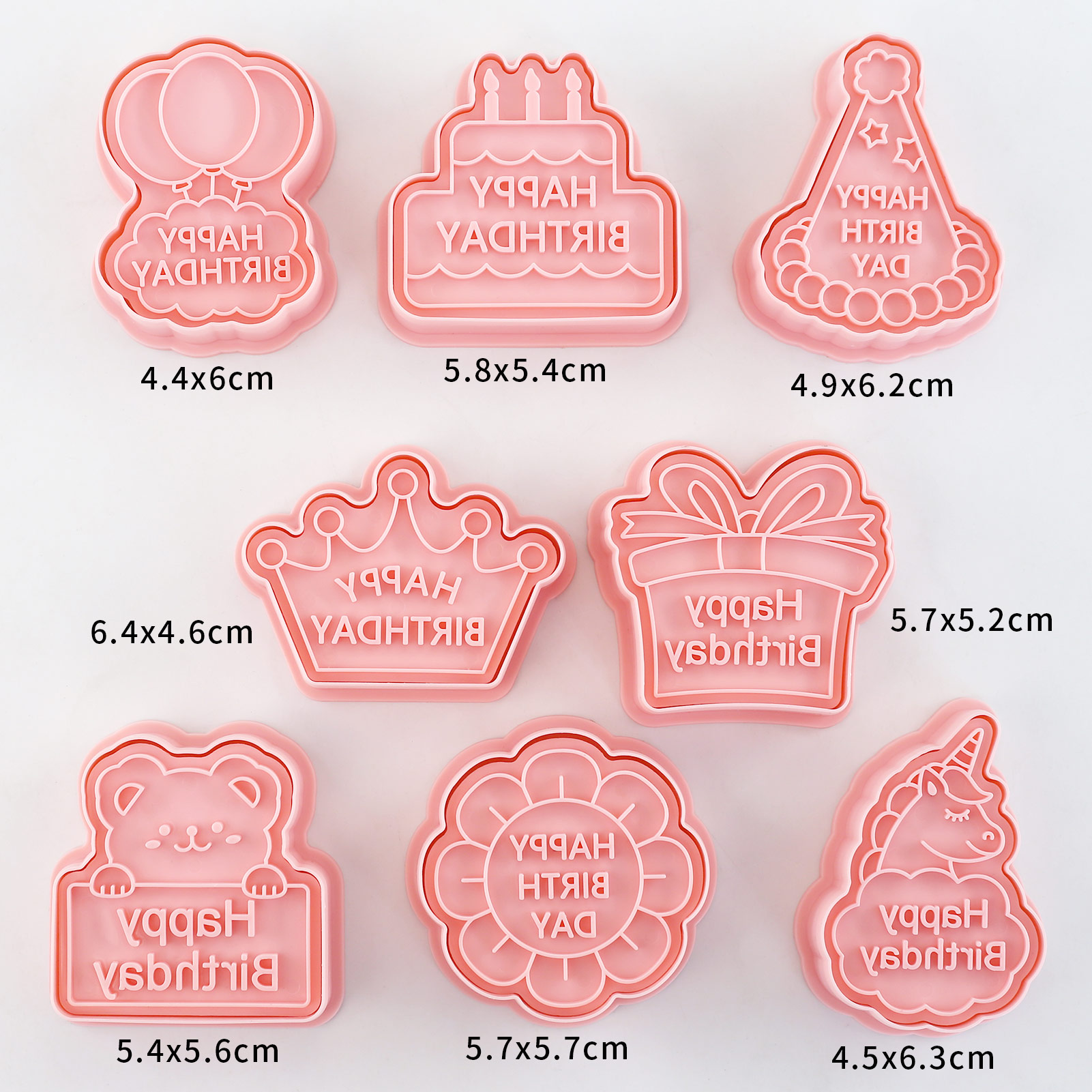 8pcs Cetakan Kue Ulang Tahun d - Kitchen Baking Cookies ulasan dan harga