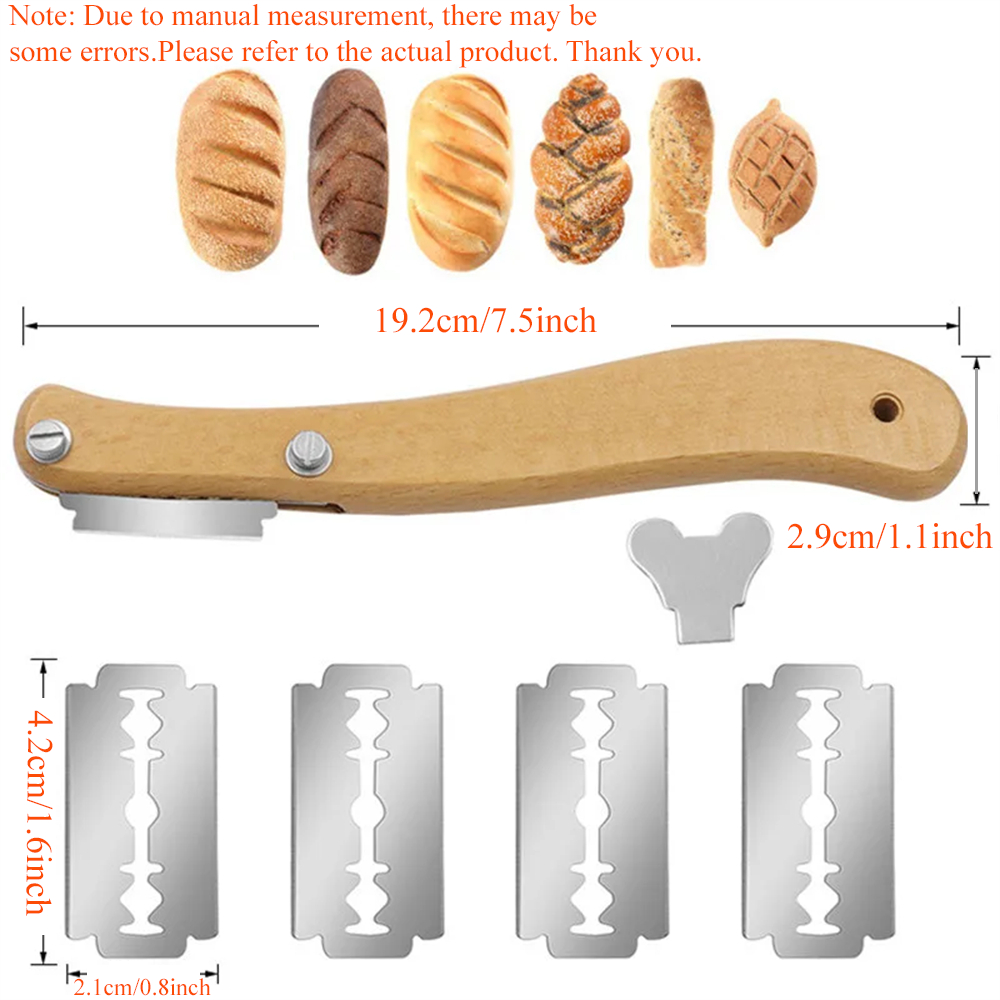 1Set, pemotong roti Prancis, a - Bread Lame Scoring ulasan dan harga