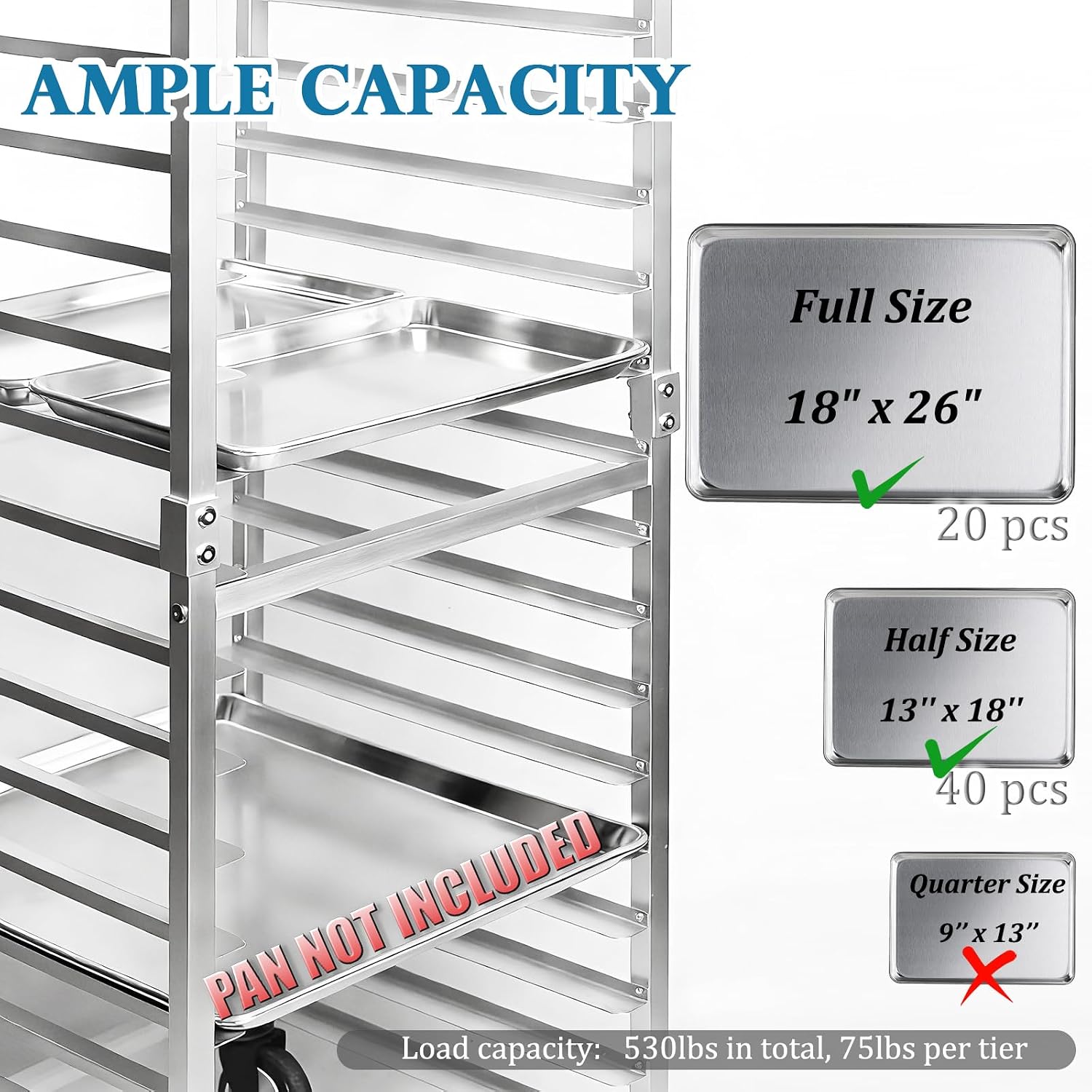 Rak Loyang Baja Tahan Karat 20 - Kitchen Baking Sheet Organizer ulasan dan harga