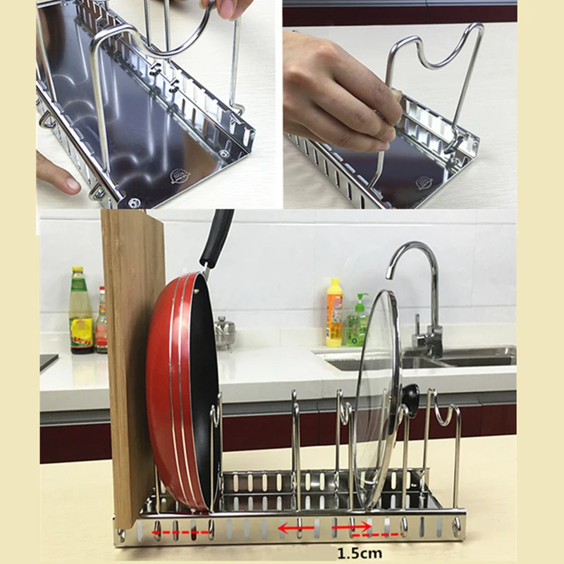 Rak 304 Baja Tahan Karat Dapat - Kitchen Baking Pan Organizer ulasan dan harga