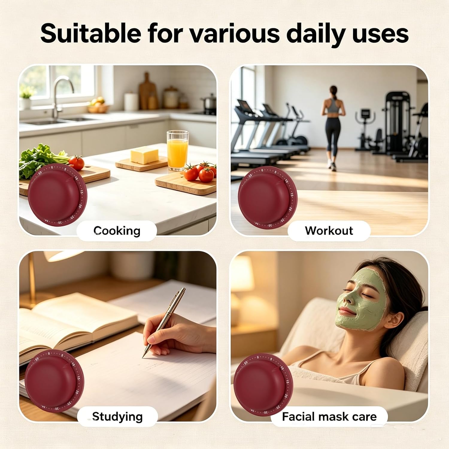 Timer Dapur Mekanis dengan Ala - Baking Kitchen Hourly ulasan dan harga