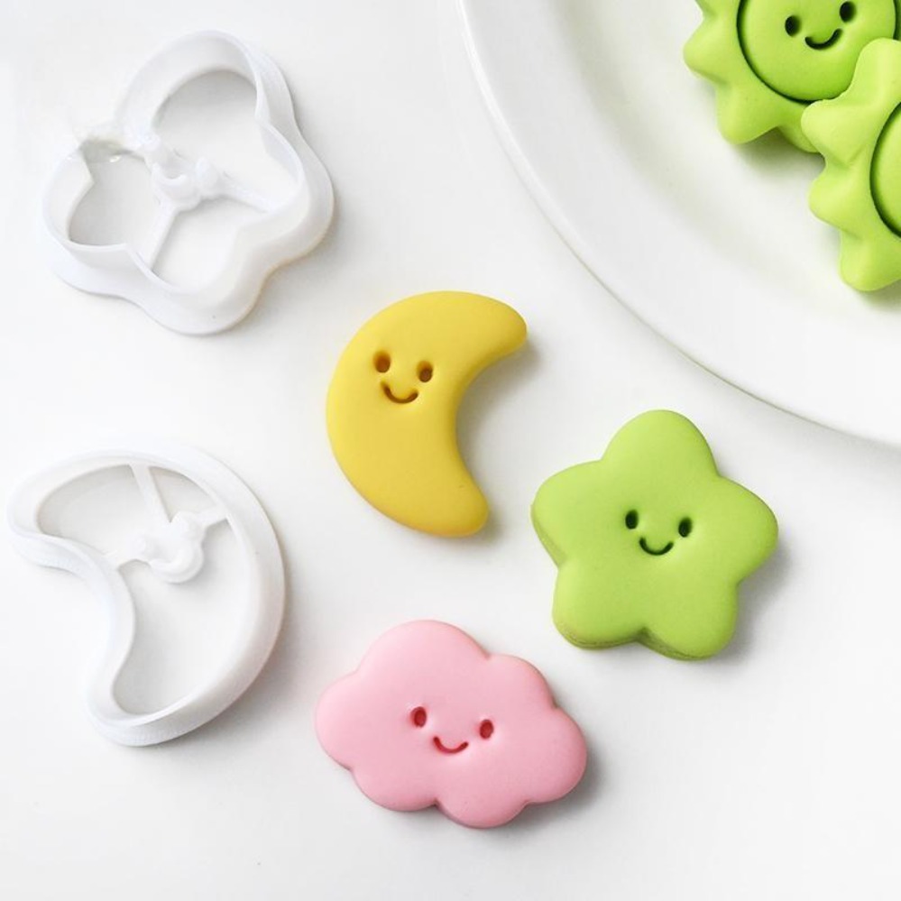 Cetakan Kue Bulan Bintang Mata - Kitchen Baking Cookies ulasan dan harga